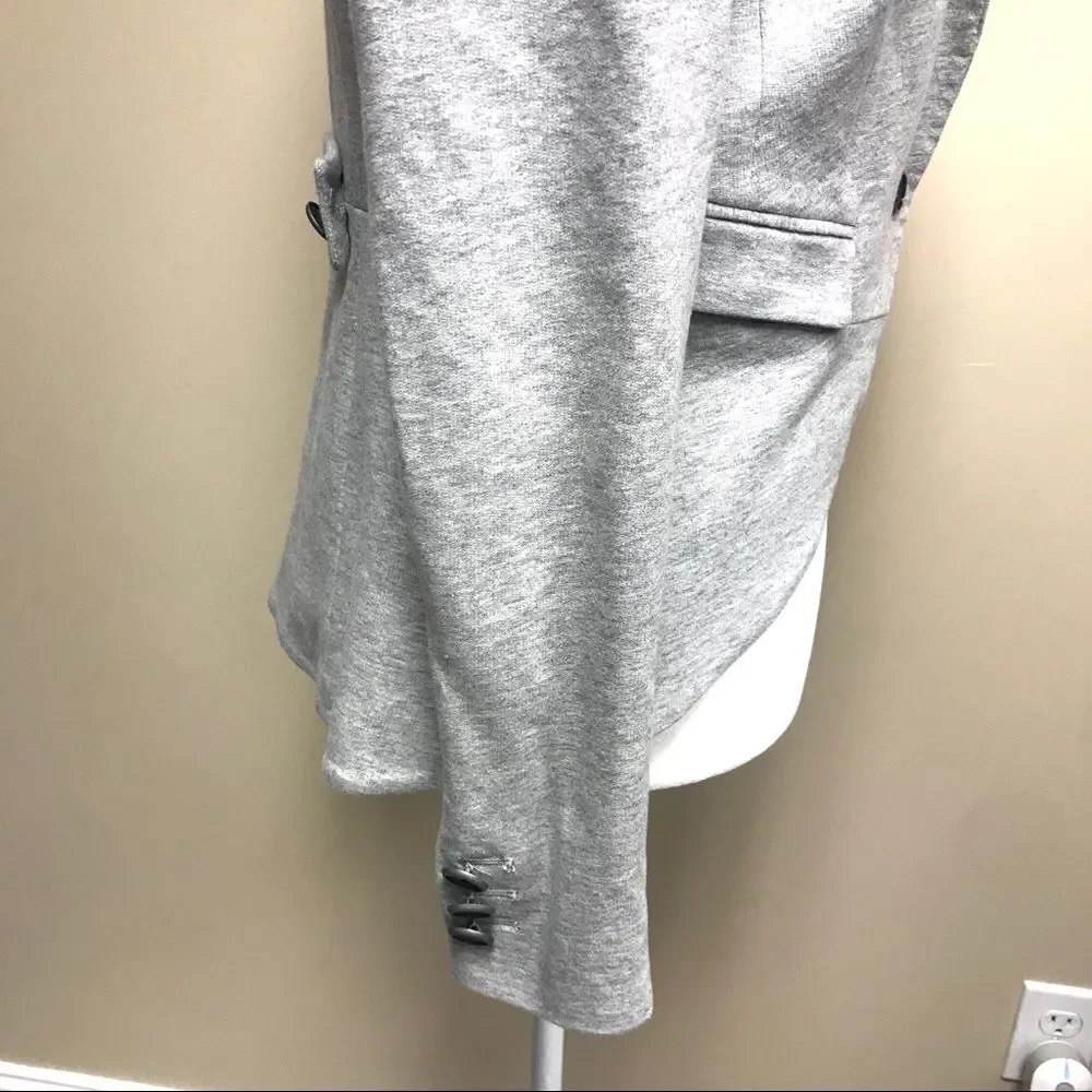 Zara grey cotton fitted jacket.    S/XS